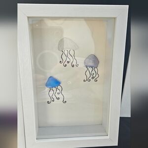 Sea glass jellyfish art